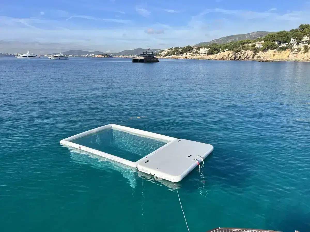 MALLORCA Set - Boat Pool 4 x 3m & Inflatable Platform 4 x 2m