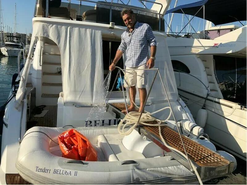 Anti-jellyfish pool on Beluga II yacht