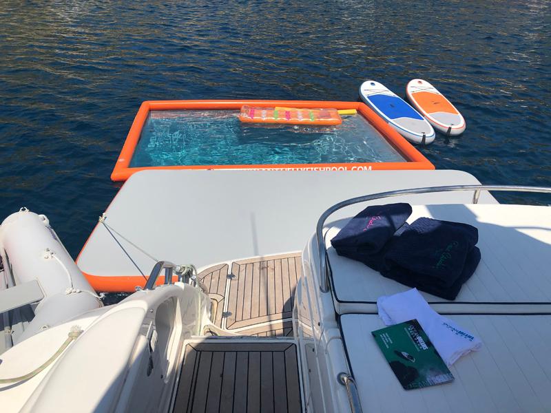 IBIZA Set - Boat Pool 5 x 4m & Inflatable Platform 4 x 2m 3