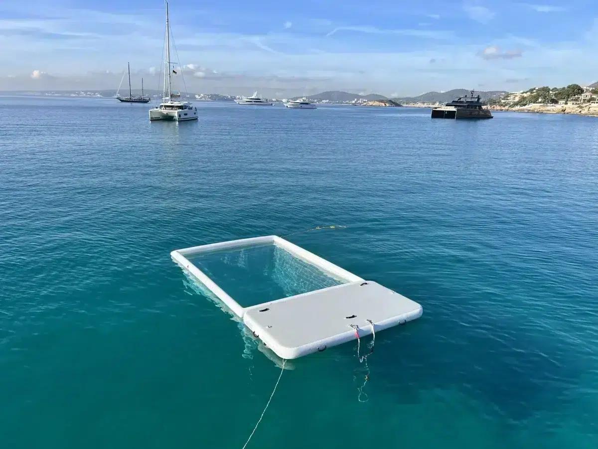 MALLORCA Set - Boat Pool 4 x 3m & Inflatable Platform 4 x 2m 2