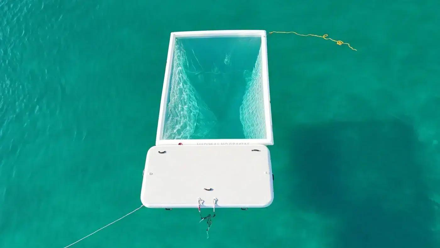 MALLORCA Set - Boat Pool 4 x 3m & Inflatable Platform 4 x 2m 4